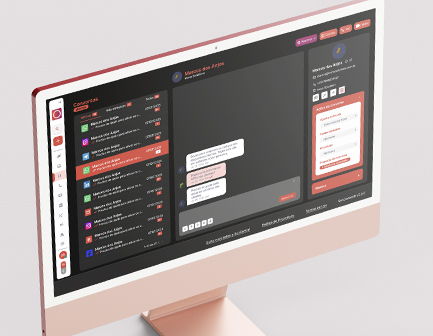 Computador com o software SynCentral